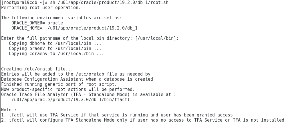 【OracleDB】CentOS 7.5中安装Oracle Database 19c单实例过程