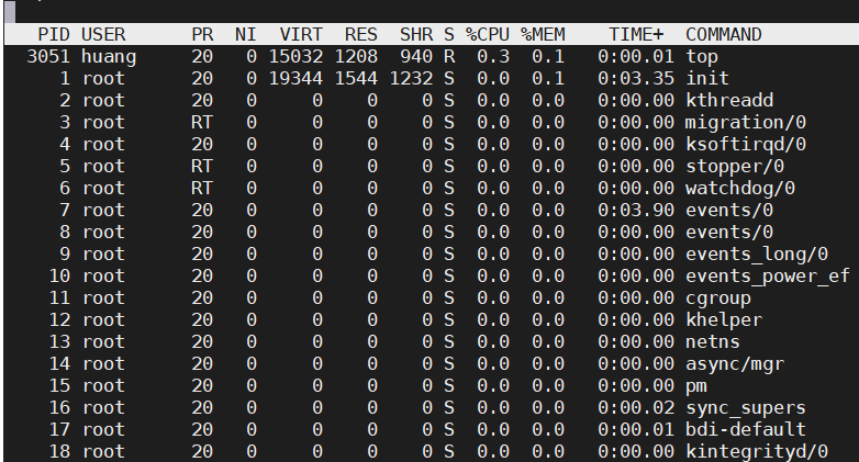 linux之 进程管理 ps 和top（重要）