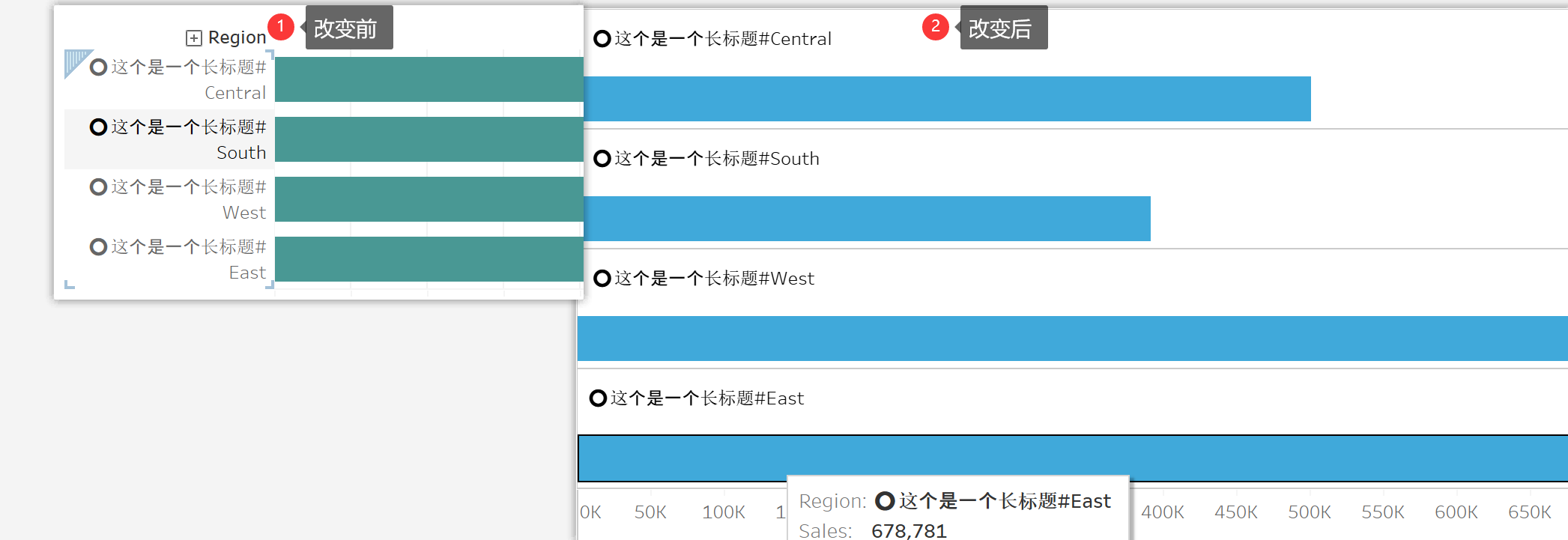 【Tableau Desktop 企业日常问题22】Tableau 如何将长标题换行显示?