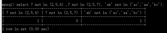 MySQL的运算符(九)