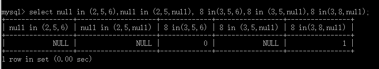 MySQL的运算符(九)