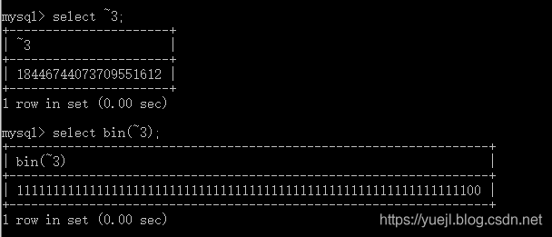 MySQL的运算符(九)