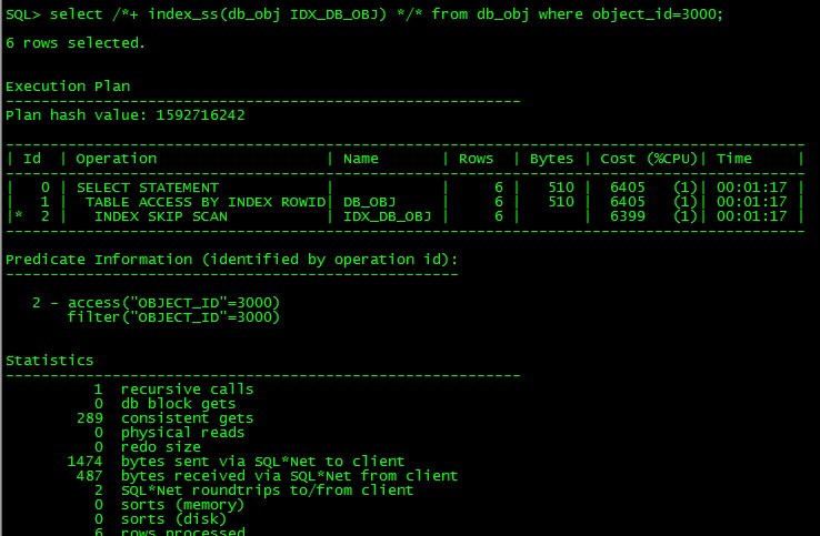 INDEX FAST FULL SCAN AND SKIP SCAN