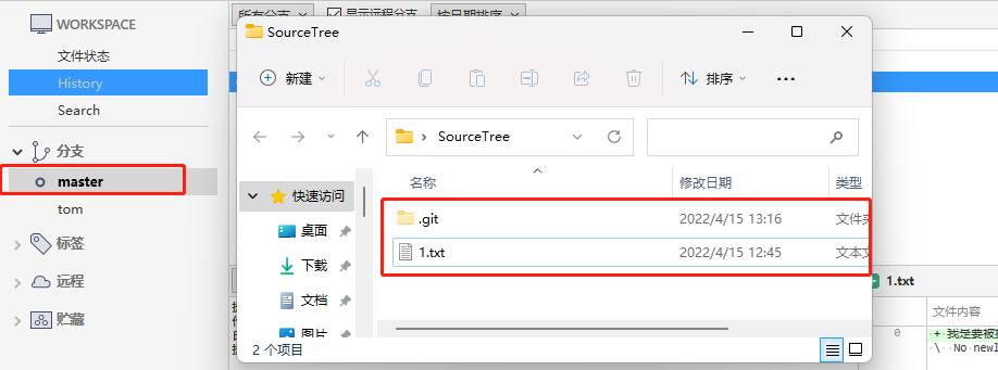 Git 管理工具 SourceTree 的使用（上手简单，不熟悉git命令的开发者必用）