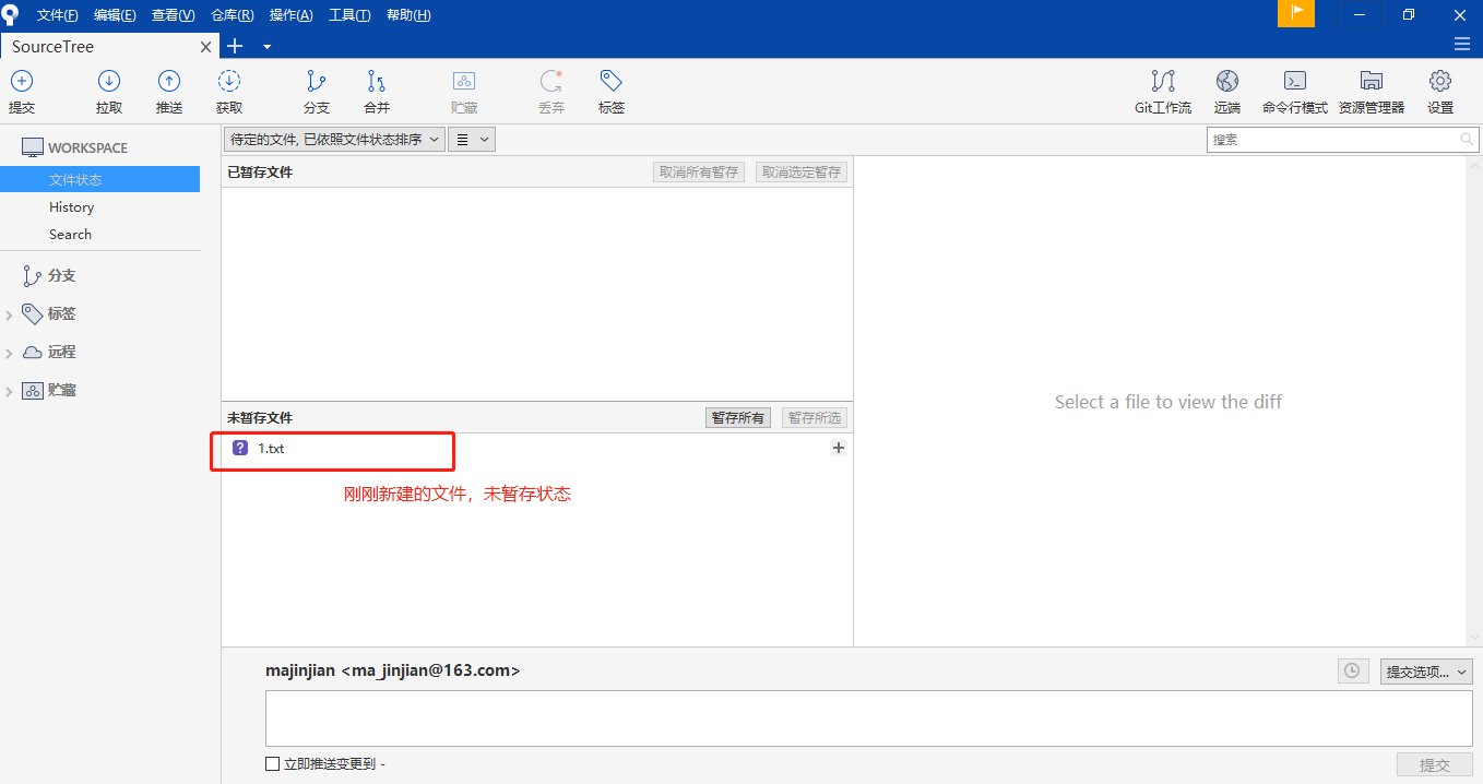 Git 管理工具 SourceTree 的使用（上手简单，不熟悉git命令的开发者必用）