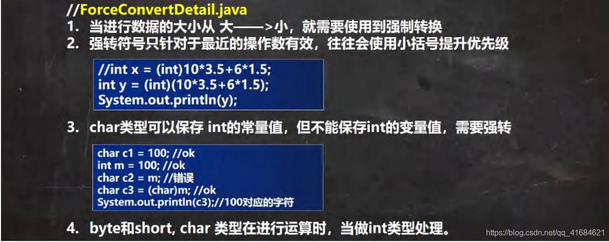 Java之基本数据类型转换