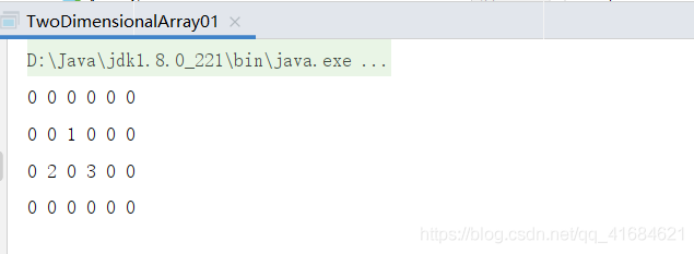 Java之二维数组基本使用