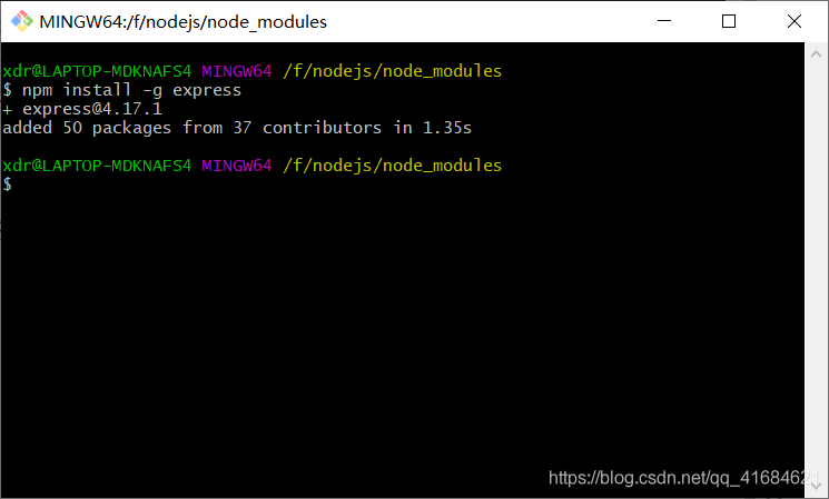 解决 internal/modules/cjs/loader.js:983   throw err；   ^  Error: Cannot find module ‘express‘  报错问题_环境变量_03