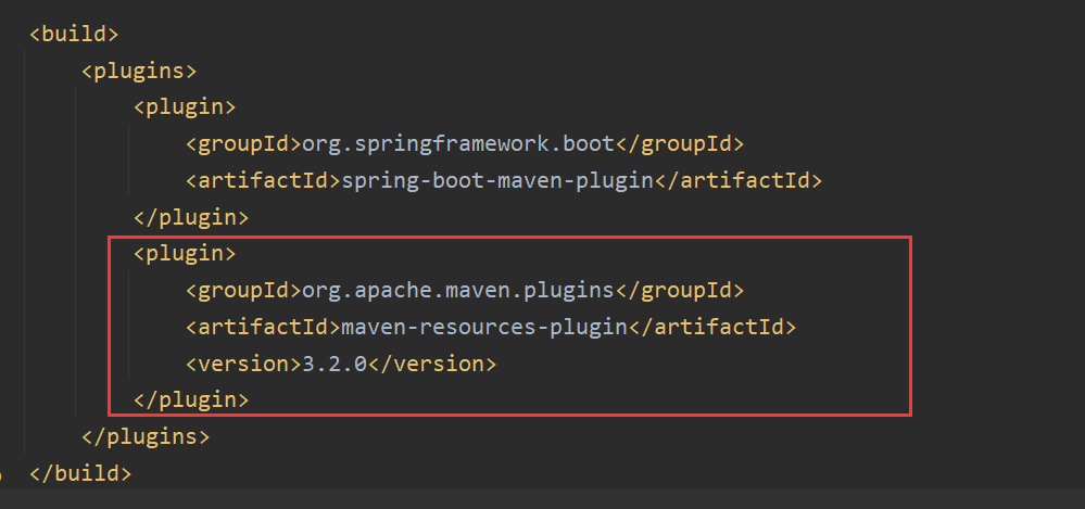 Spring Boot打包报错 Failed to execute goal org.apache.maven.plugins:maven-resources-plugin:3.2.0