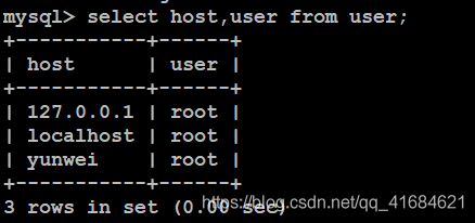 mysql基本语句操作