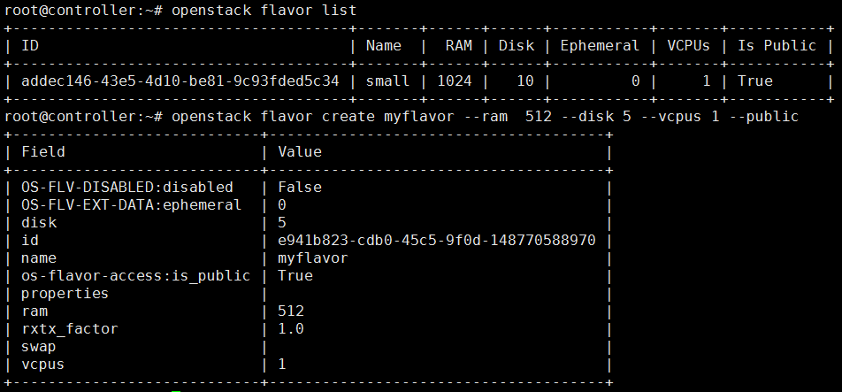 openstack操作之一 命令行