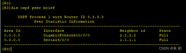 华为eNSP动态路由OSPF小实验一