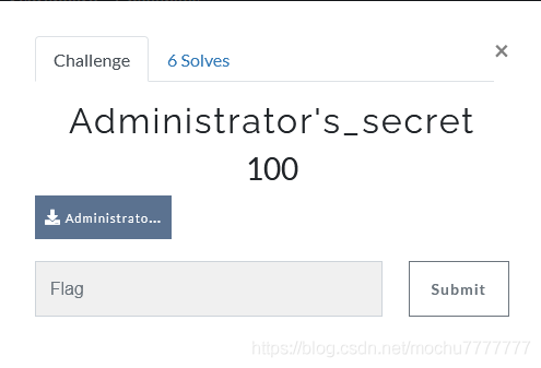 BMZCTF：Administrator‘s_secret