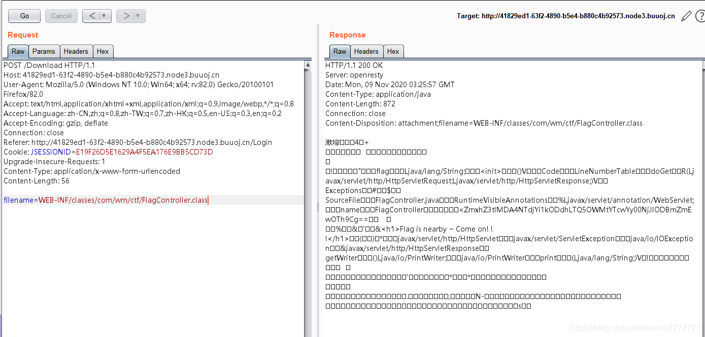 BUUCTF：[RoarCTF 2019]Easy Java