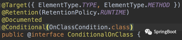 Spring Boot @ConditionalOnClass上的注解你了解多少-java元注解和注解 - 第404篇