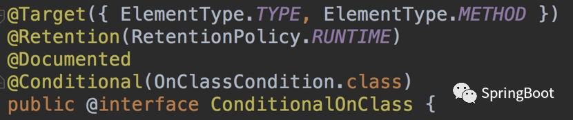 Spring Boot @ConditionalOnClass上的注解你了解多少-java元注解和注解 - 第404篇