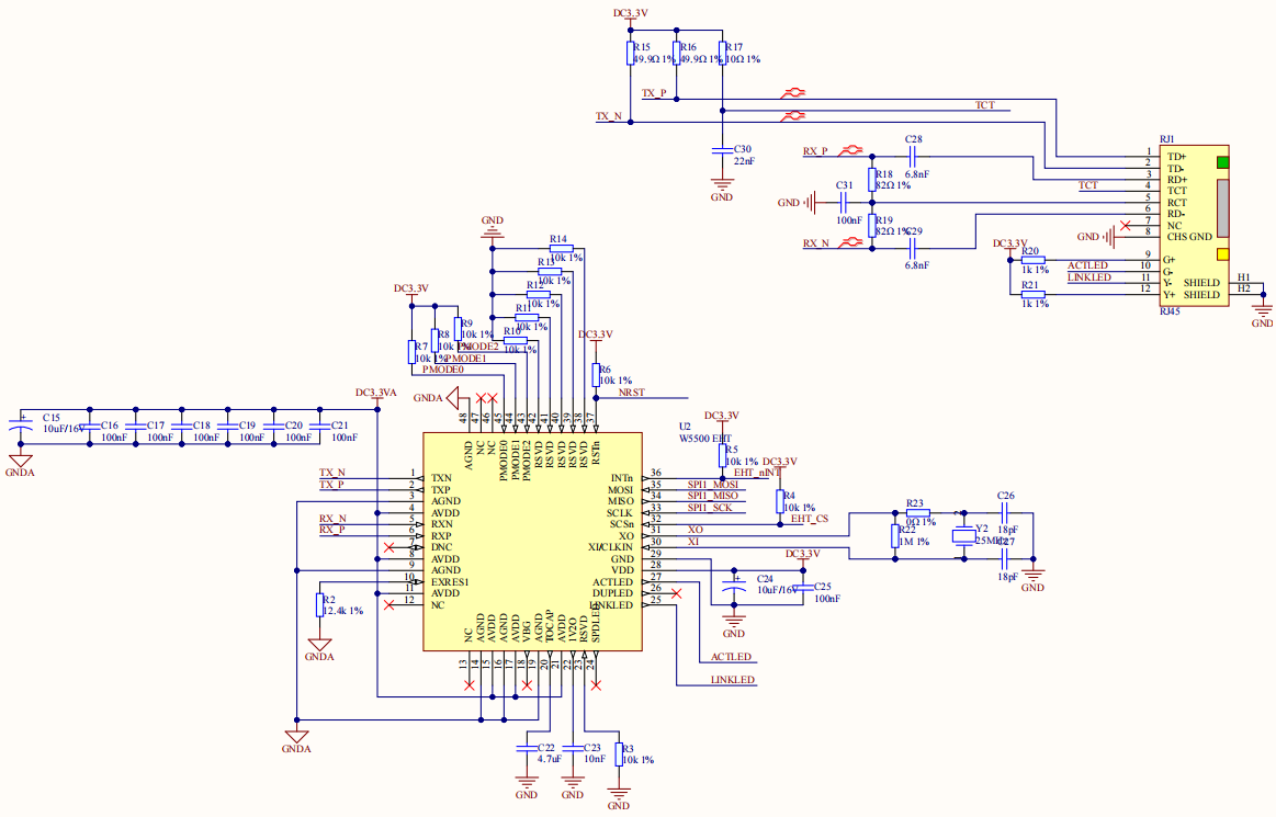 通讯接口应用笔记3：使用W5500实现Modbus TCP服务器