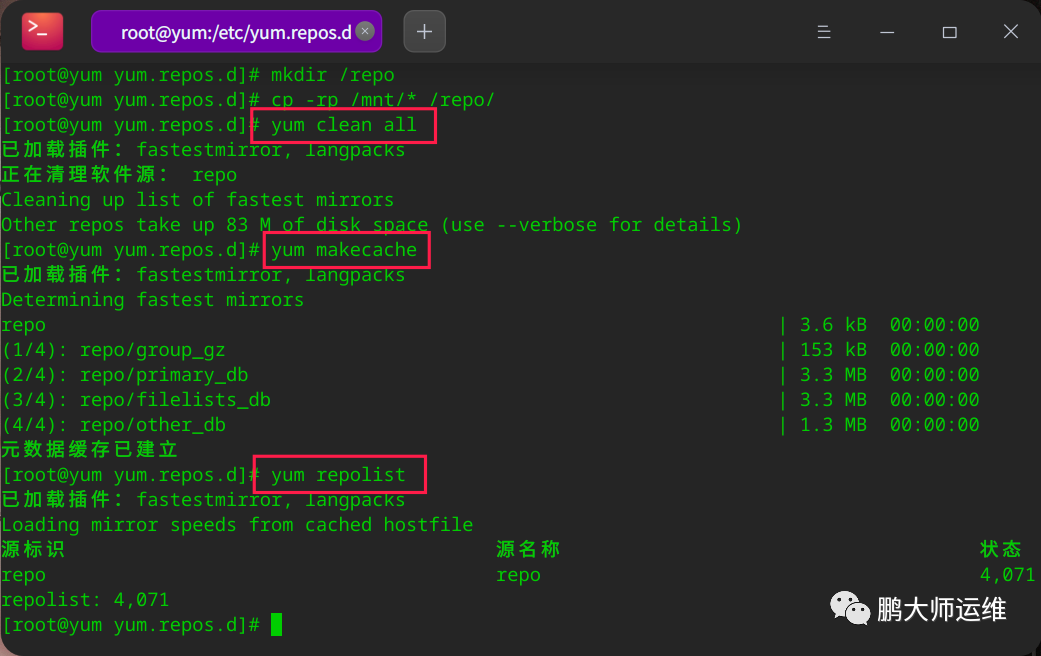 00centos7下的yum源服务器搭建