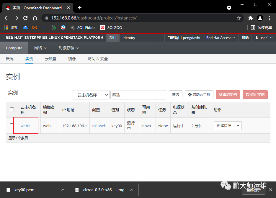 06openstack部署之实例创建