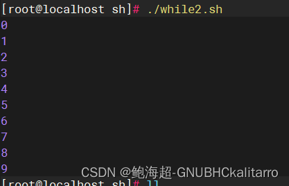 Linux：shell脚本：基础使用（3）《for-while-case》