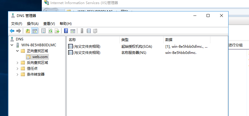 Windows server：dns不同主机头链接不同网站，类似虚拟目录
