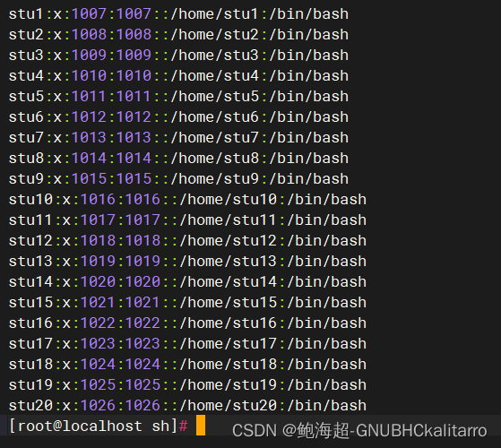 Linux：shell脚本：基础使用（3）《for-while-case》