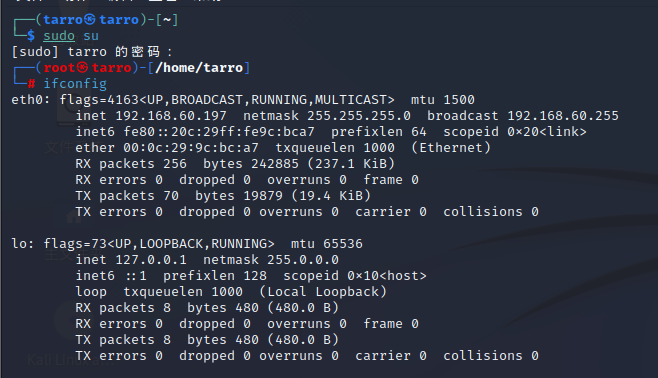 kali Linux ：开启ssh （远程连接）