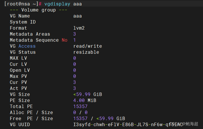 Linux：LVM动态磁盘管理