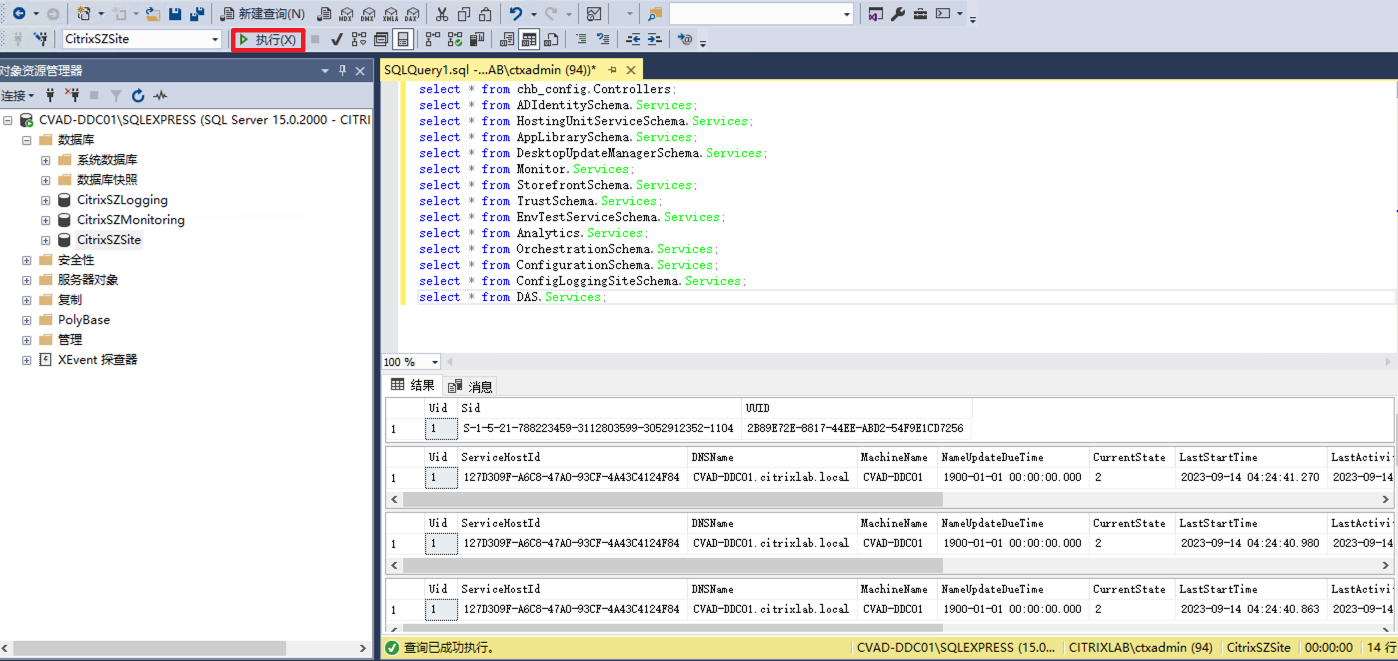 Citrix SQL数据库查询和替换修改字段