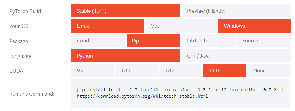 windows10下 Pytorch 安装和tensorflow 安装