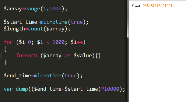 空循环比较 for foreach array_map array_walk