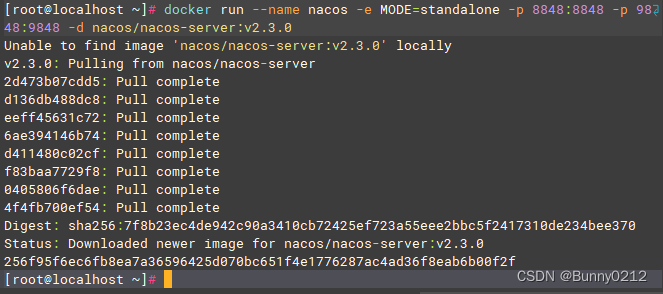 docker安装nacos