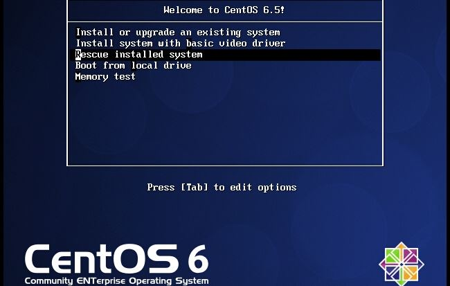 详解在 centos 中引导到救援模式