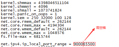 OS kernel parameter"ip_local_port_range" does ....