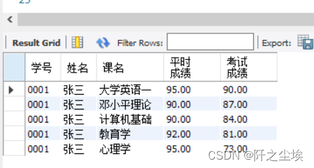 MySQL数据库10——多表连接查询