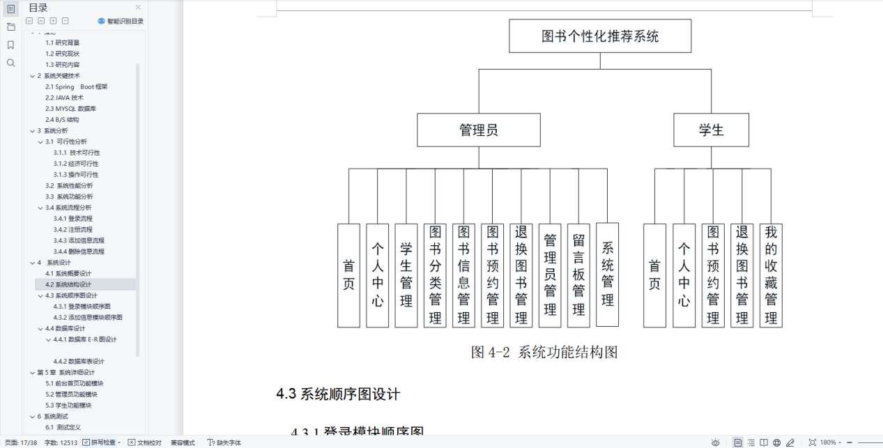 基于Java的图书个性化推荐系统设计与实现(源码+lw+部署文档+讲解等)