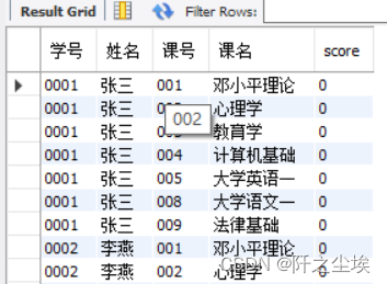 MySQL数据库10——多表连接查询