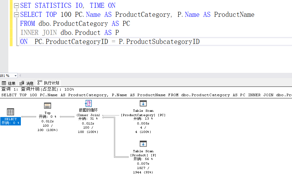 SQL Server 执行计划3--关联查询