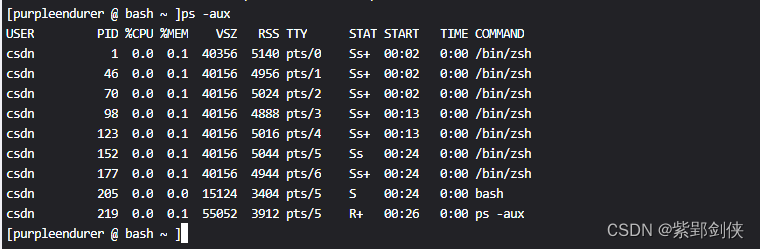 Linux shell编程学习笔记59： ps 获取系统进程信息，类似于Windows系统中的tasklist 命令