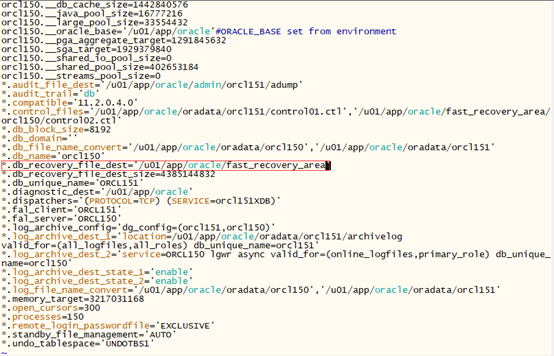 ORA-01261 参数db_recovery_file_dest不能转义