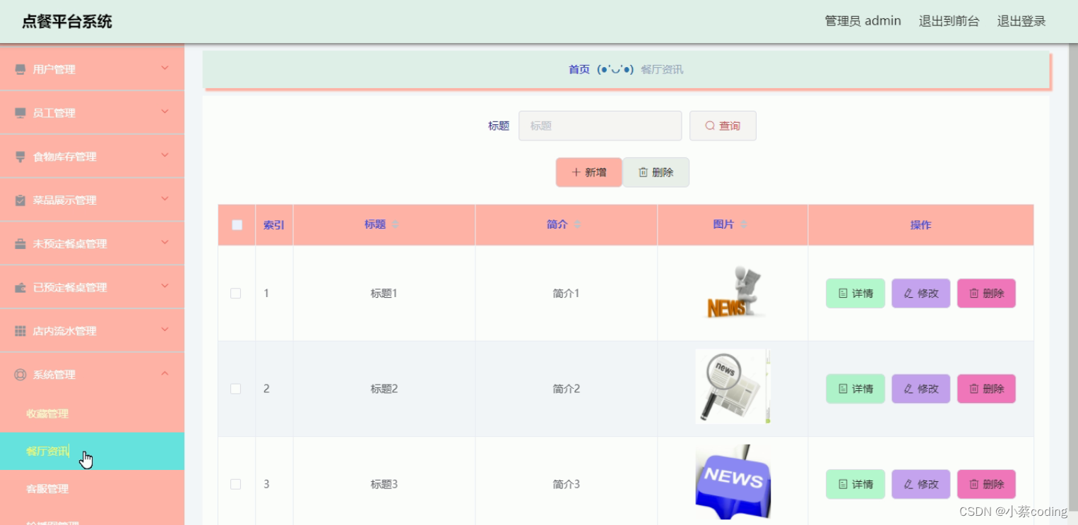 基于SpringBoot+Vue的点餐平台系统设计实现(源码+lw+部署文档+讲解等)