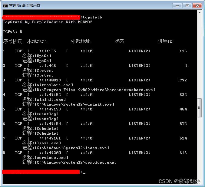 MASM32编程调用 API函数RtlIpv6AddressToString，Windows 10 容易，Windows 7 折腾