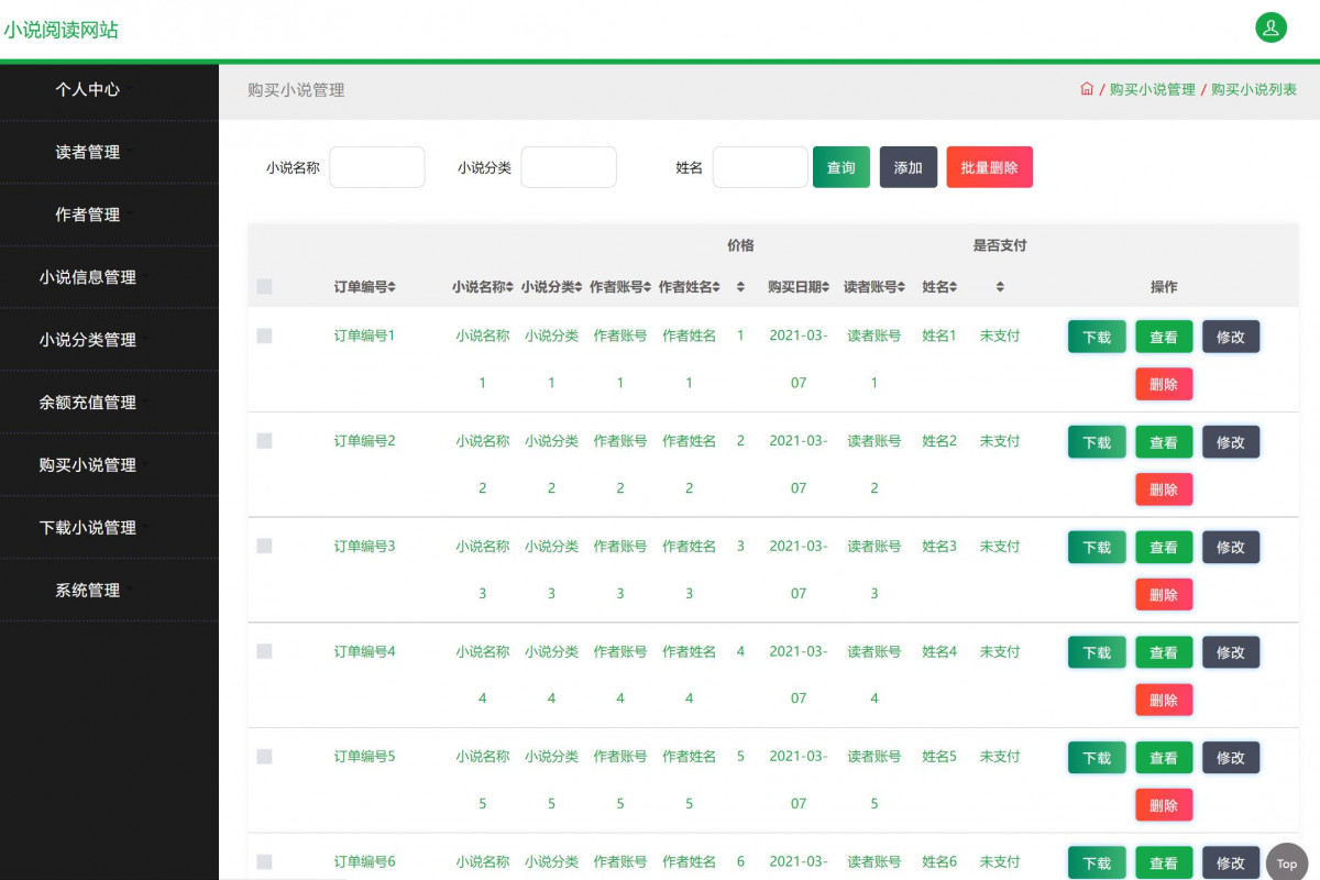 基于Java的小说下载网站管理系统设计与实现(源码+lw+部署文档+讲解等)