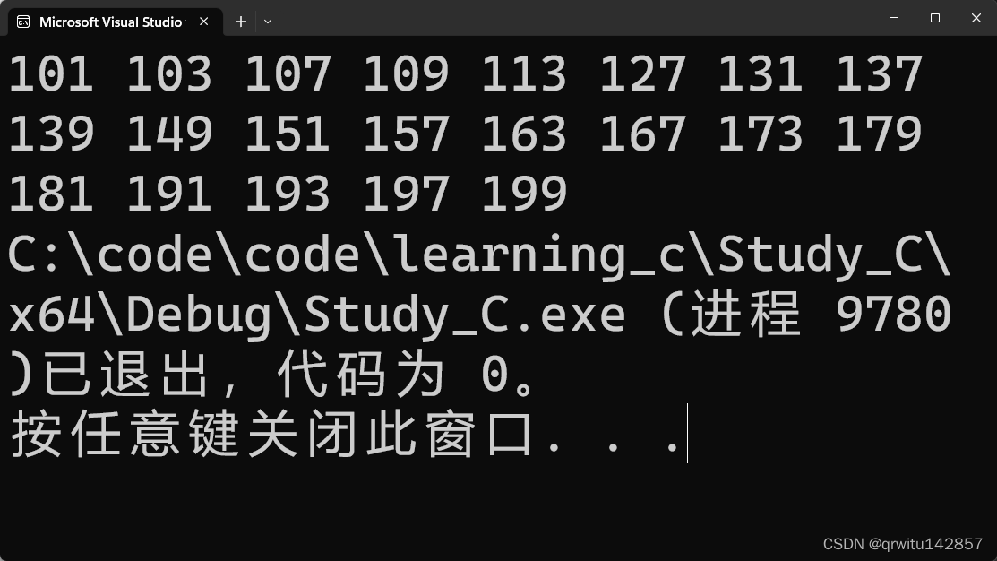 （1）打印1-100之间的奇数（2）打印9*9乘法口诀表（3）打印100-200之间的素数