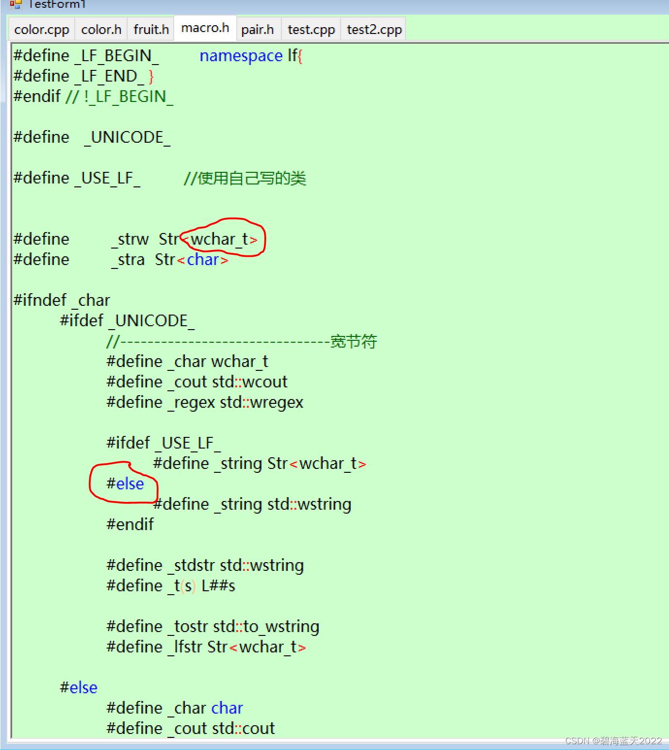 一次性记录关键字，注释，字符串值，C++宏，运算符，括号配对的位置，并设置自定义数据颜色。2022-12-06版本