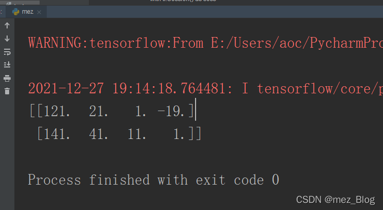 Tensorflow入门（1.0）