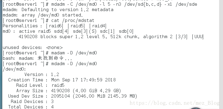 CentOS下做raid5