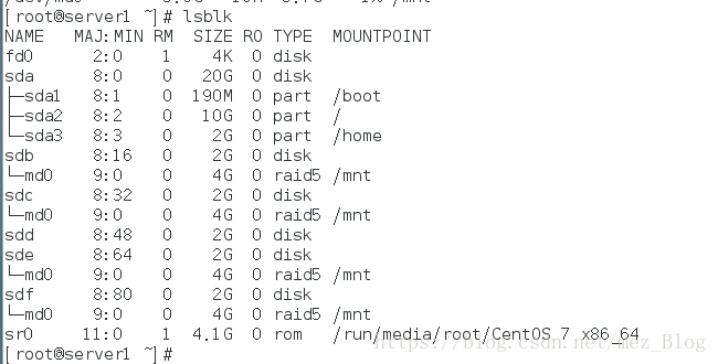 CentOS下做raid5