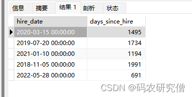 详细分析Mysql常用函数（附Demo）