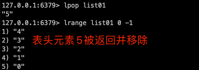 redis 列表list操作命令